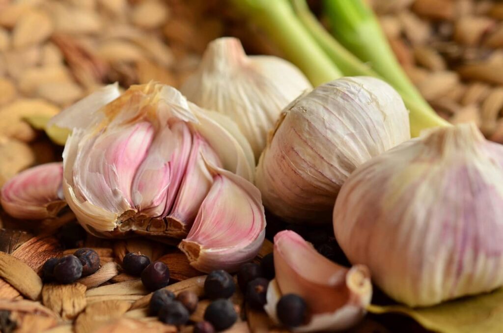 garlic chopped into pieces