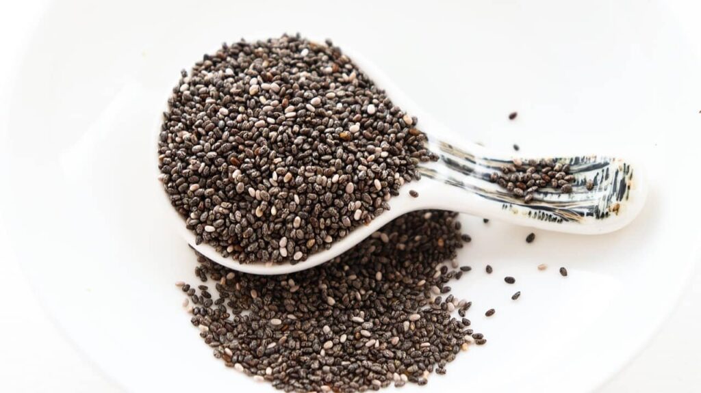 scoop of chia seeds